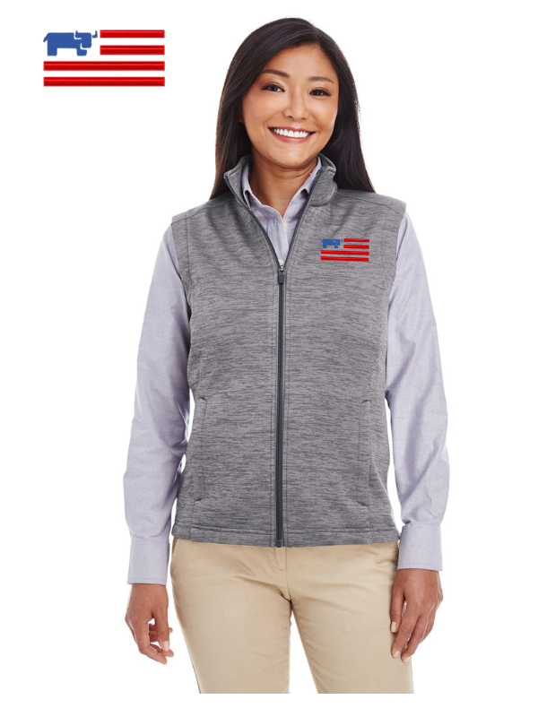 Devon & Jones Ladies' Newbury Mélange Fleece Vest  DG797W