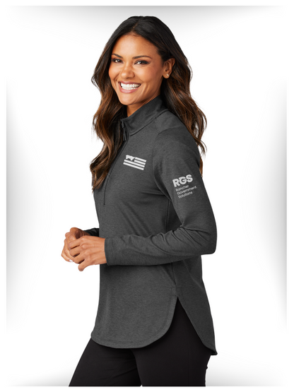 Port Authority ®  Women's C-FREE ®  Double Knit 1/4-Zip - WHITE LOGO