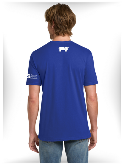 ROYLE BLUE - FULL LOGO FLAG - Gildan ® - T-Shirt. 980