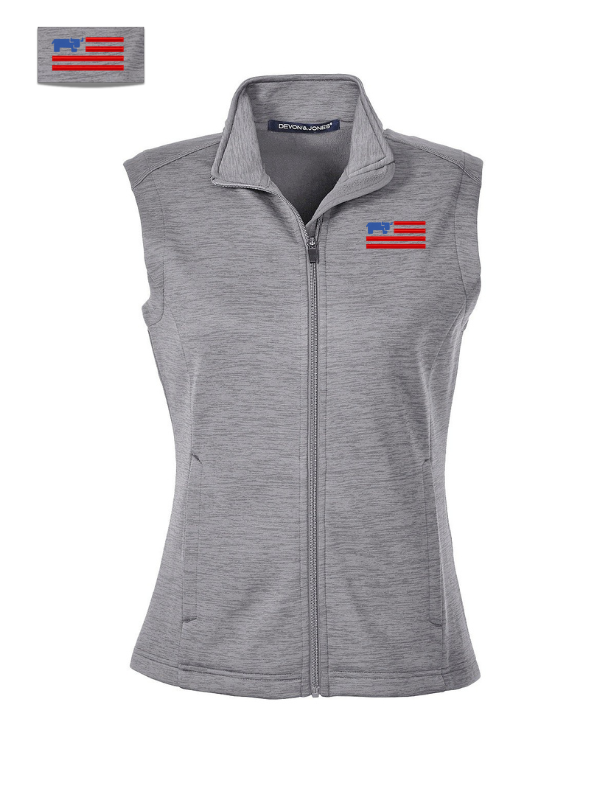 Devon & Jones Ladies' Newbury Mélange Fleece Vest  DG797W