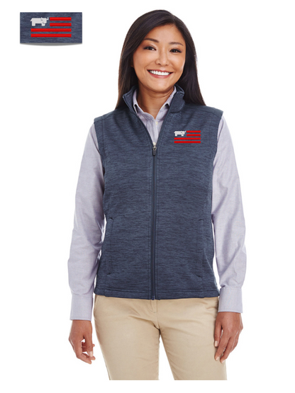 Devon & Jones Ladies' Newbury Mélange Fleece Vest  DG797W