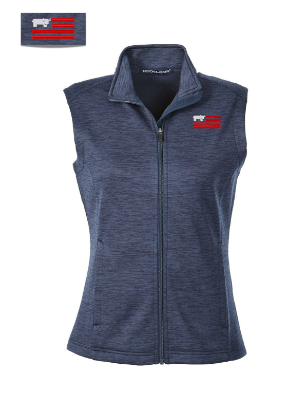 Devon & Jones Ladies' Newbury Mélange Fleece Vest  DG797W