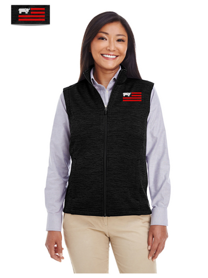 Devon & Jones Ladies' Newbury Mélange Fleece Vest  DG797W