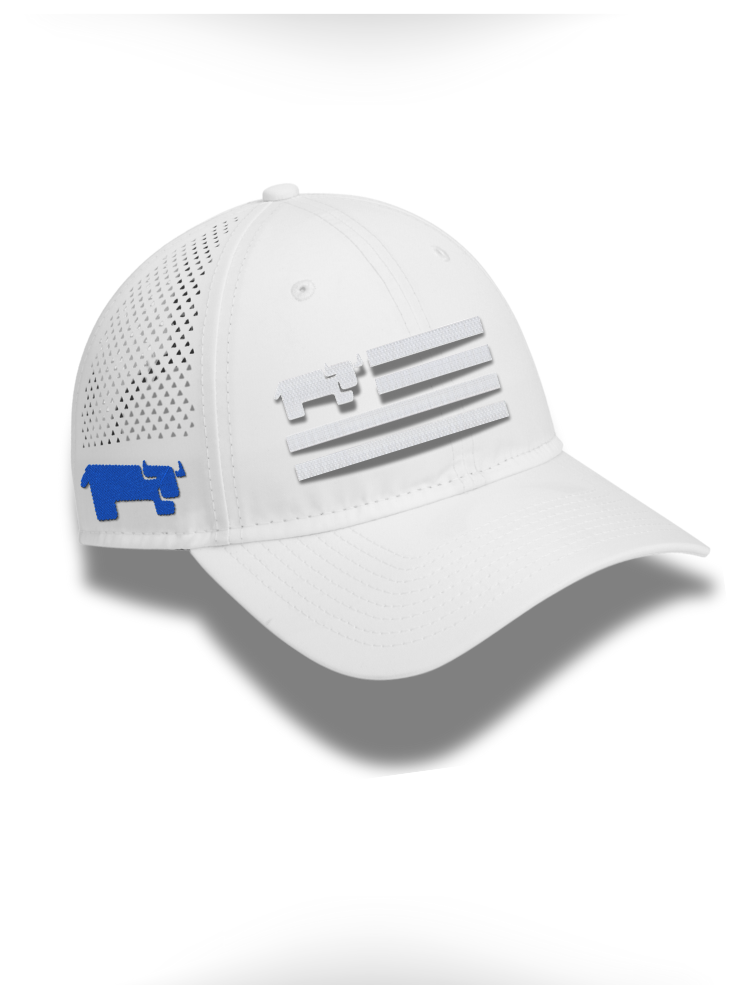 WHITE - New Era Perforated Performance Cap - NE406