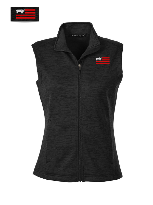 Devon & Jones Ladies' Newbury Mélange Fleece Vest  DG797W